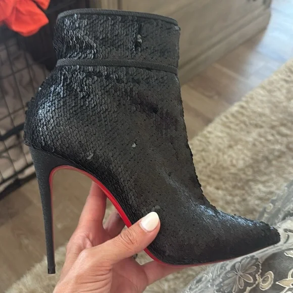 Christian louboutin moulakate 100 paile charbon - Picture 2 of 8